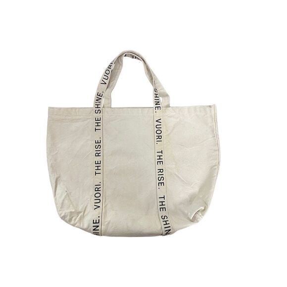 Vuori Handbags - Vuori Limited Edition The Rise The Shine extra large canvas tote bag